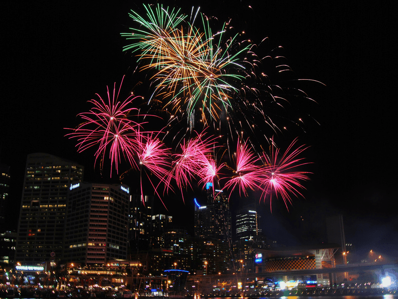 Cómo fotografiar un espectáculo de fuegos artificiales