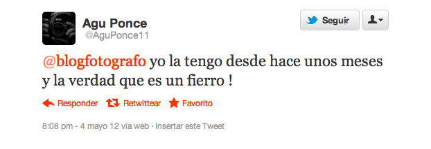 Pantallazo twitter @AguPonce11