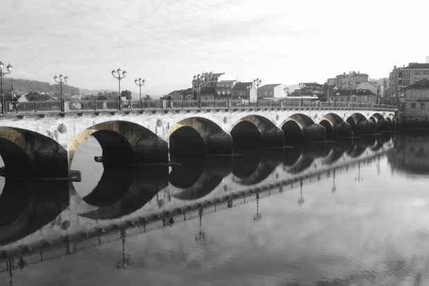 Puente del Burgo über den Lérez in Pontevedra