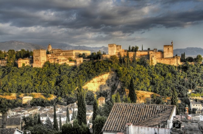 Atardecer sobre La Alhambra