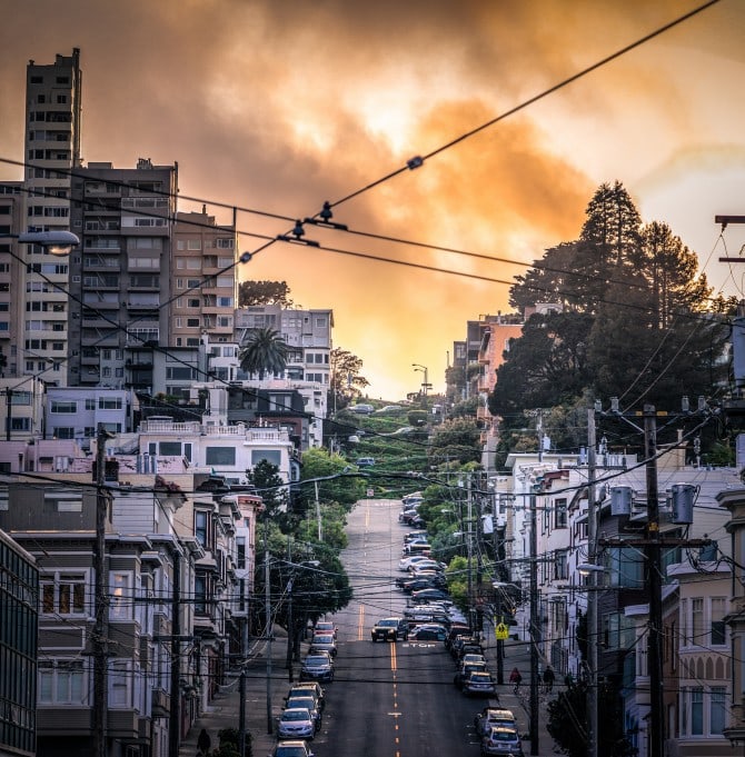 Lombard St. at San Francisco