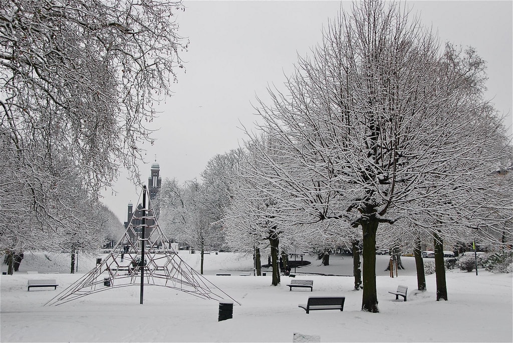 landscape photography with snow