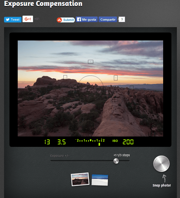 example exposure compensation example exposure compensation