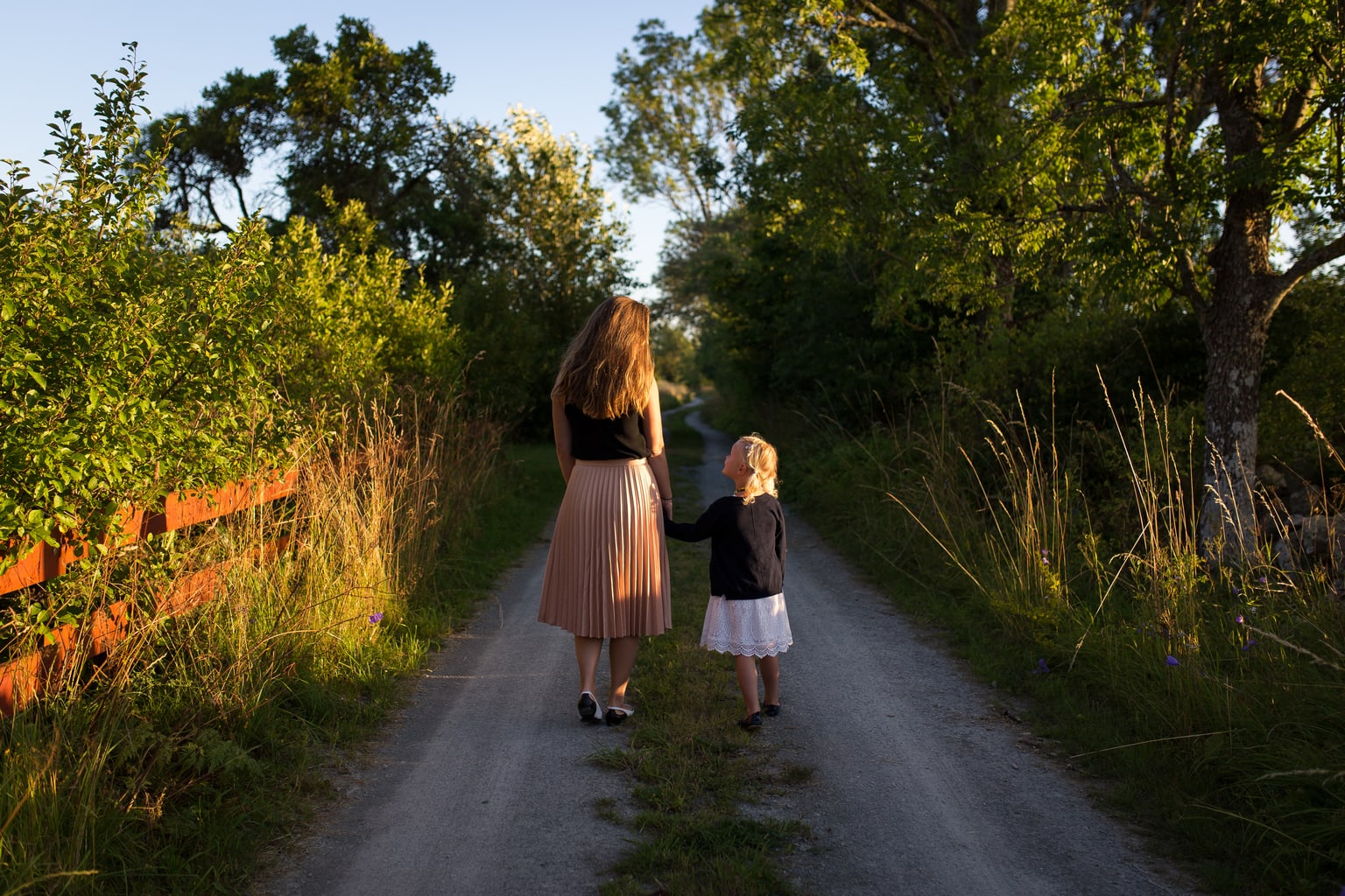 fotografía paisaje madre con su hija