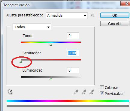 Photoshop hue/saturation selection