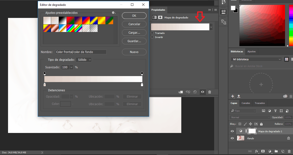 photoshop black and white gradient editor