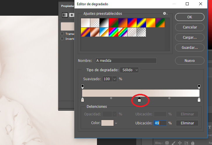 photoshop black and white editor with arrow