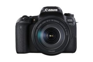 Canon 77D vista frontal