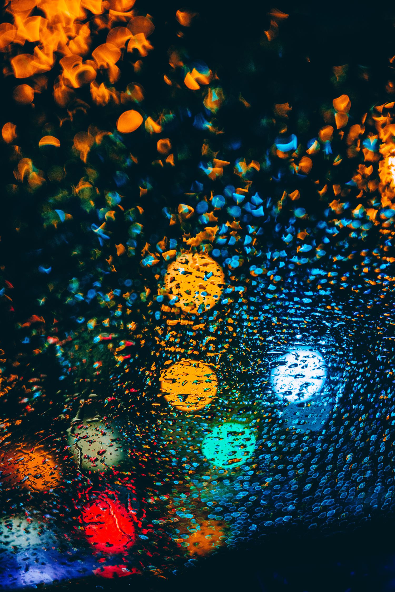 lluvia bokeh