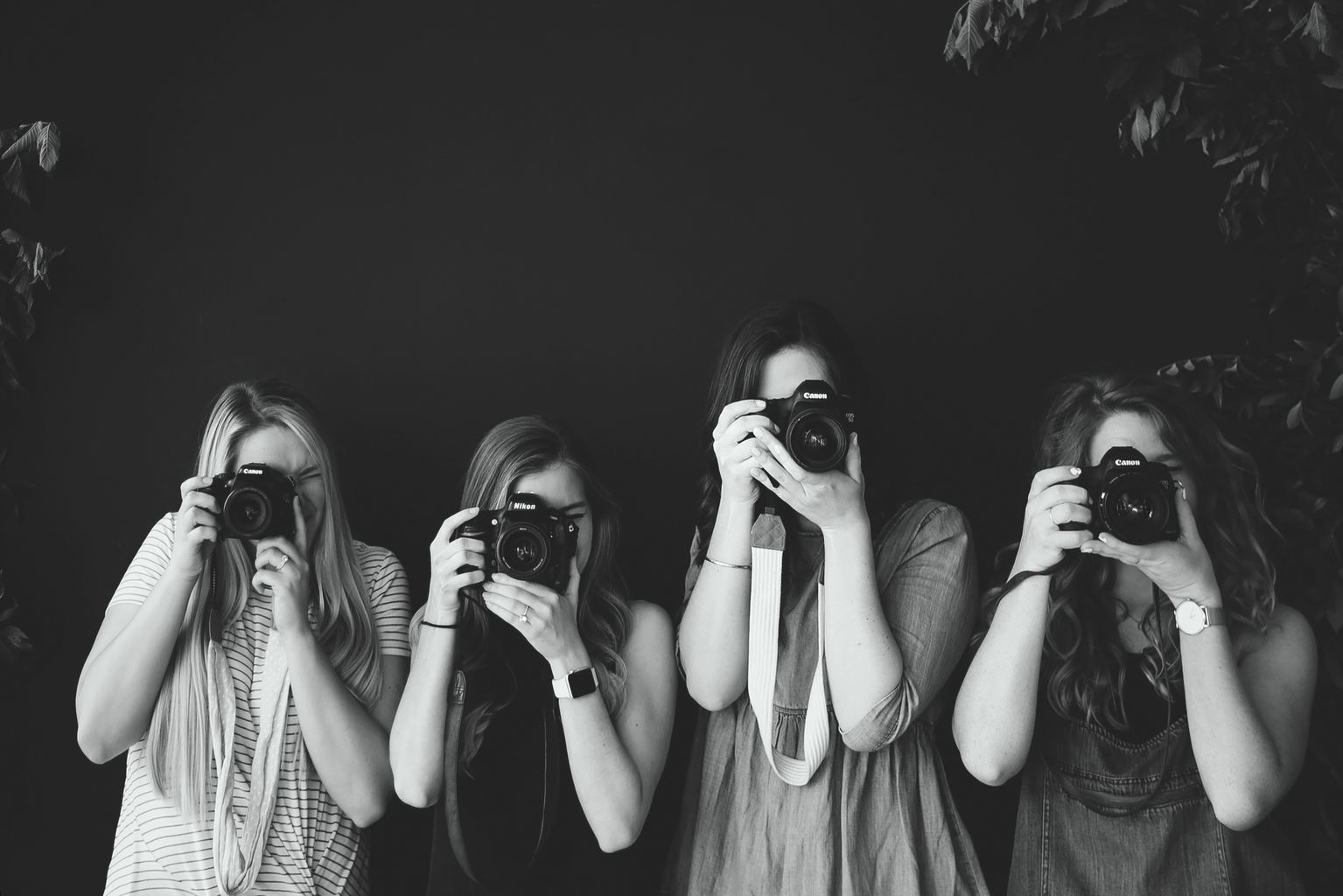 fotógrafas haciendo curso presencial