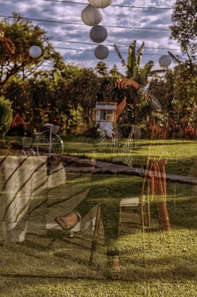 autorretrato con reflejo