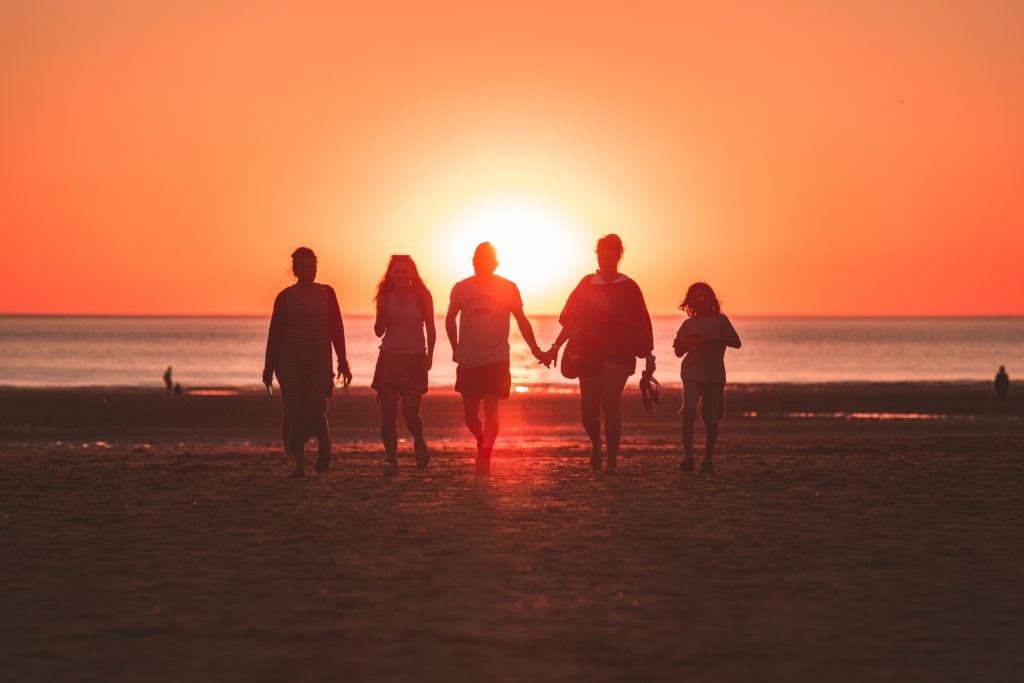 familia, siluetas