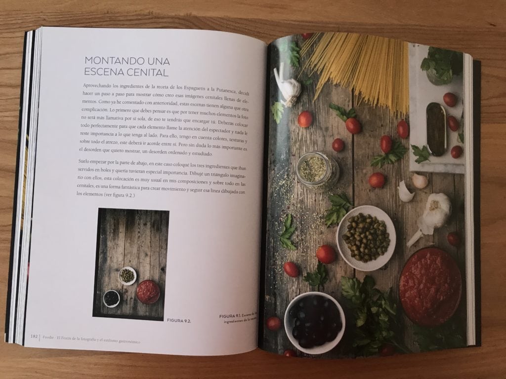 Ejemplo de página del libro foodie