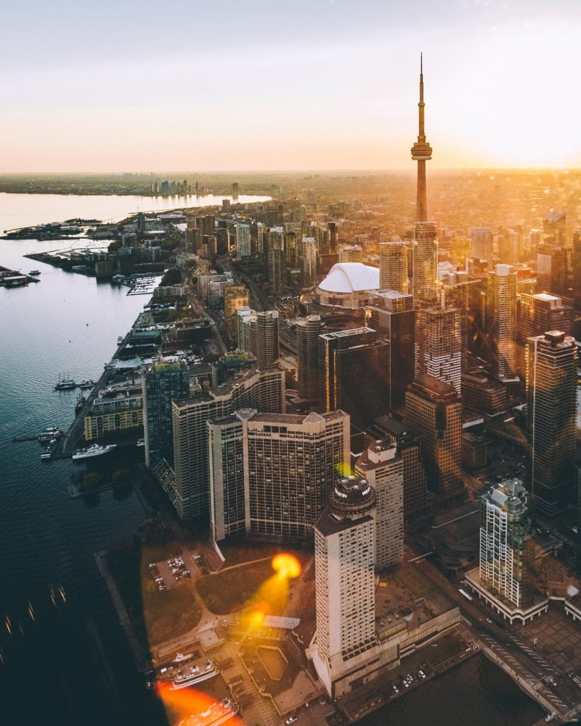 vista de una ciudad canadiense