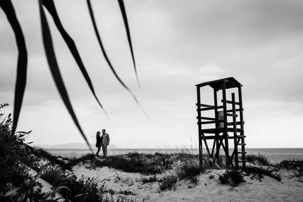 pareja en la playa