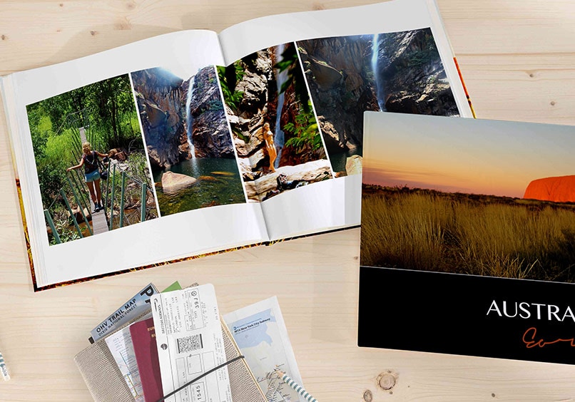 muestra de un álbum de fotos digital