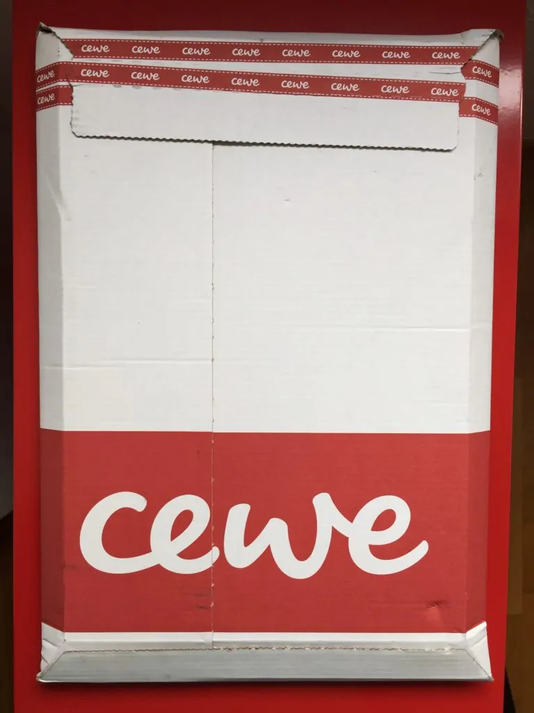 Cartón del paquete del pedido de Cewe