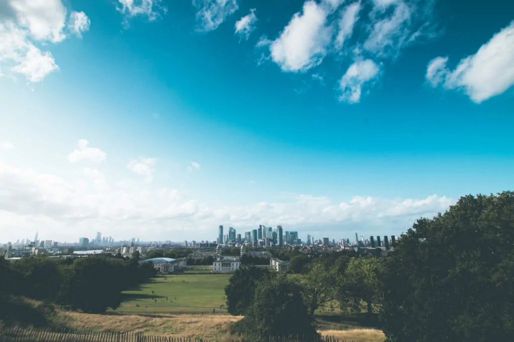 Vistas desde meridiano de Greenwich