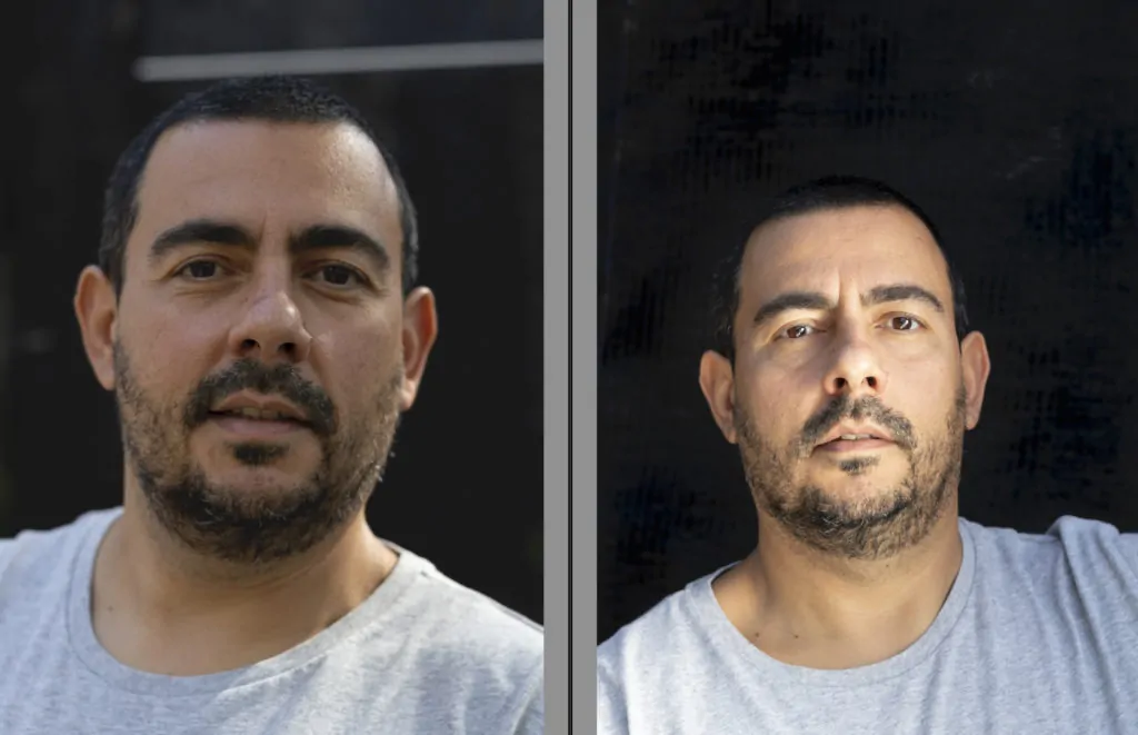 Comparativa sin reflector y con reflector plateado