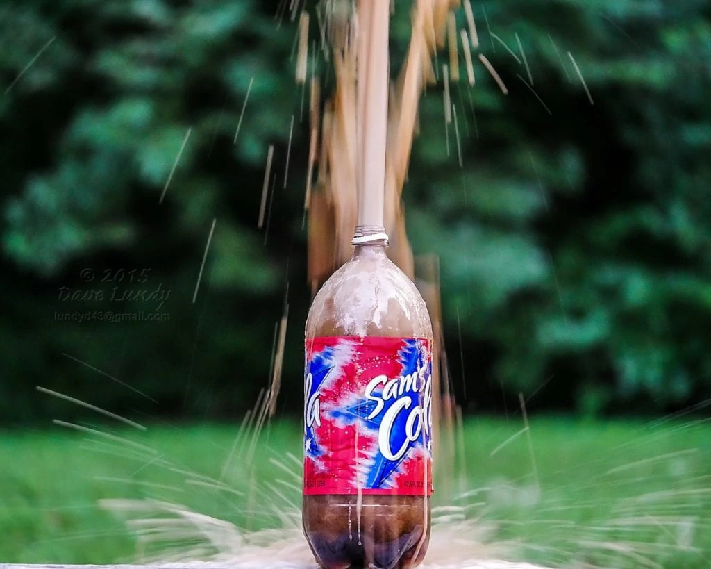 explosión de coca cola con la lumix G7