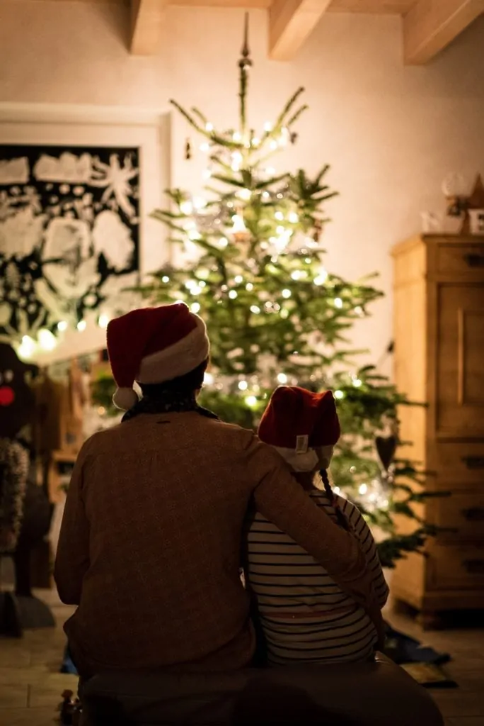 árbol familia navidad