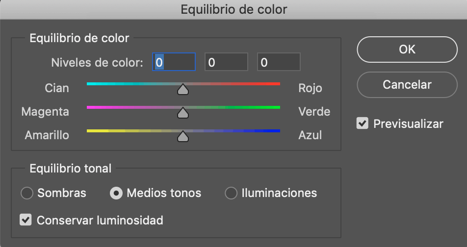 Temperatura color photoshop