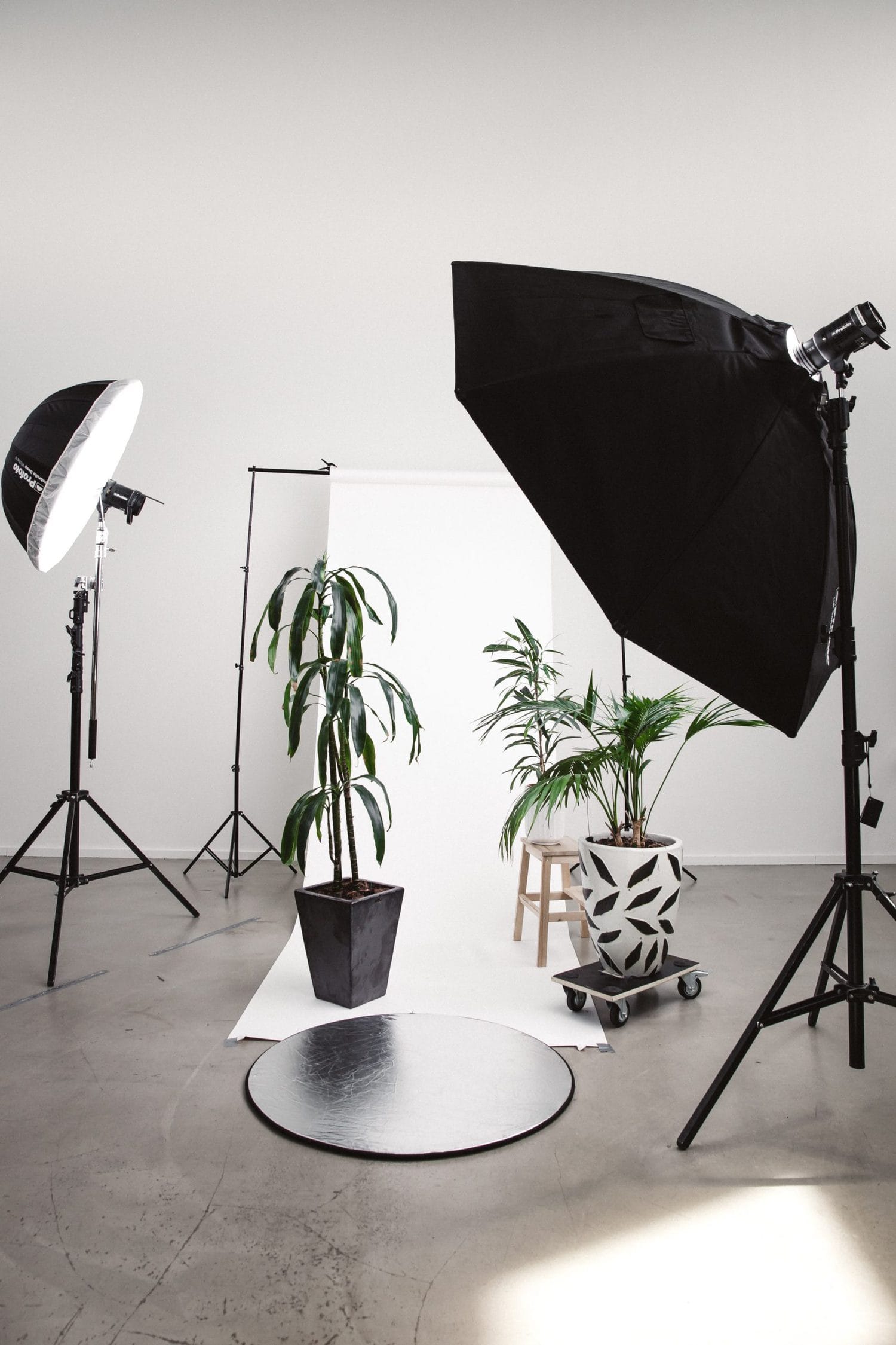 Estudio con dos ventanas de luz