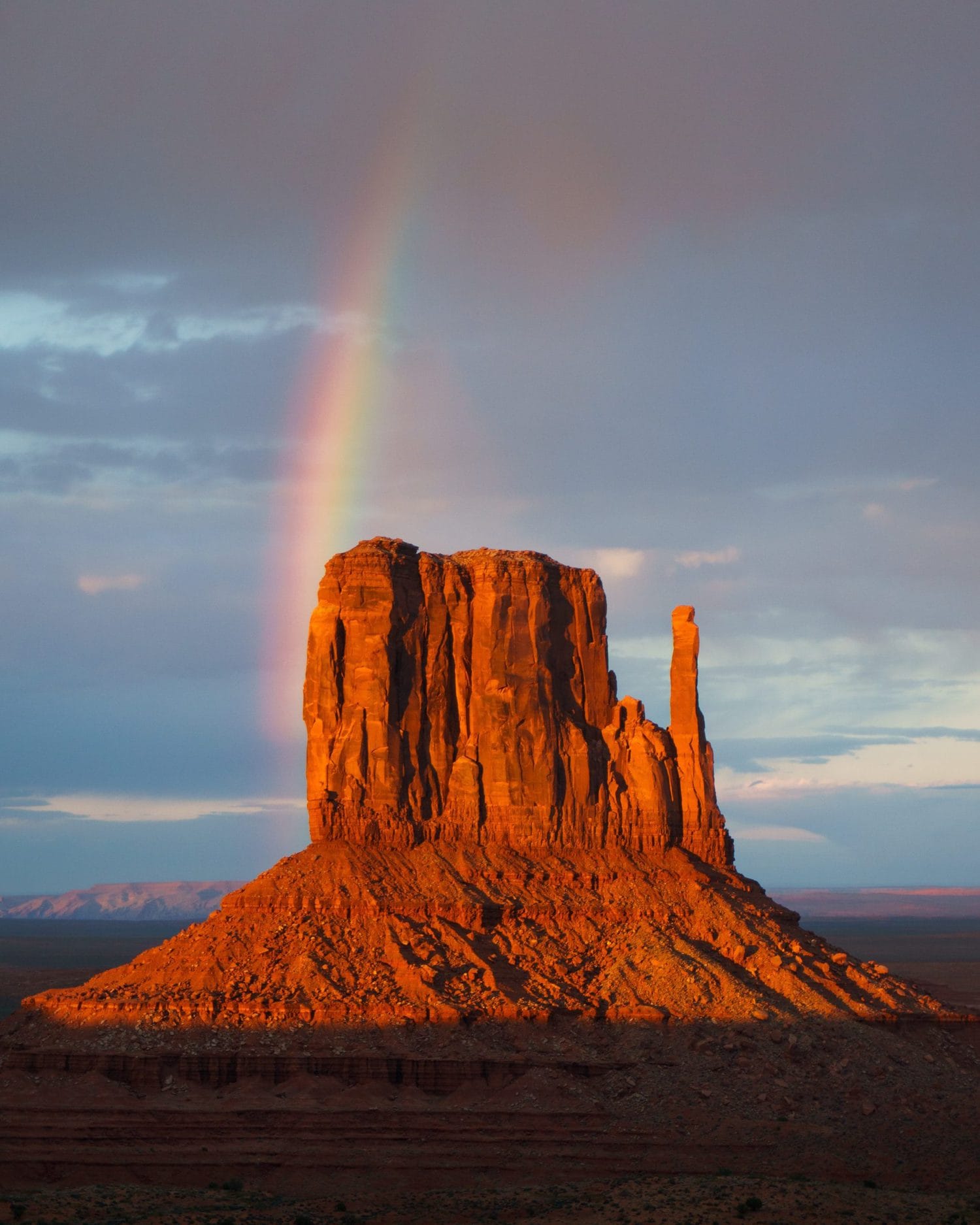 Arcoíris en el Gran Cañón al atardecer