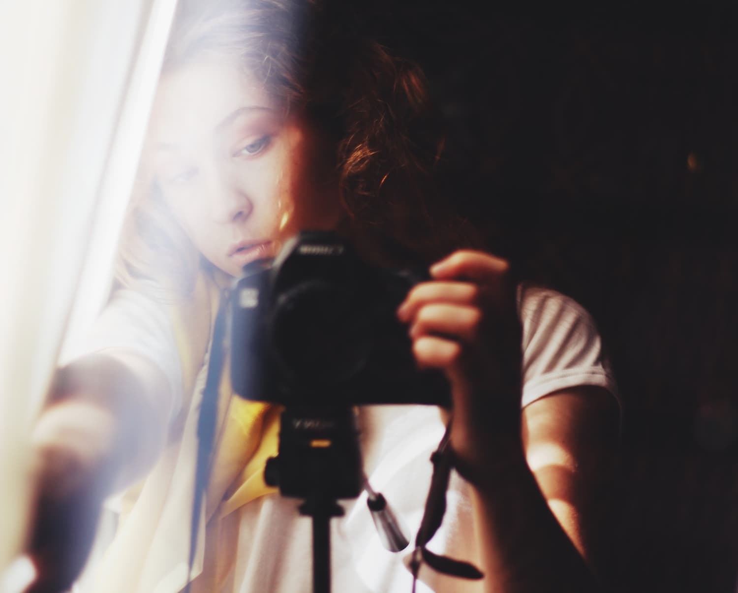 Fotografa autorretratandose
