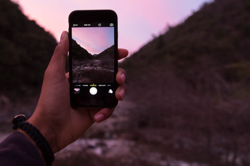 Cabecera de infográfico con consejos fotografía móvil