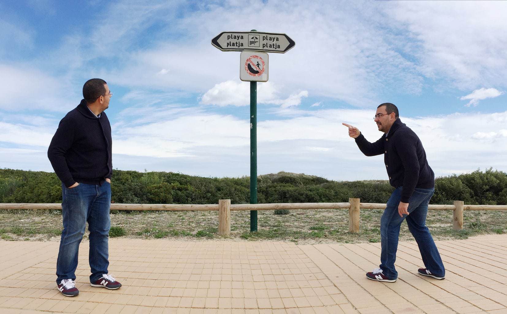 Clonación con panorámica de móvil