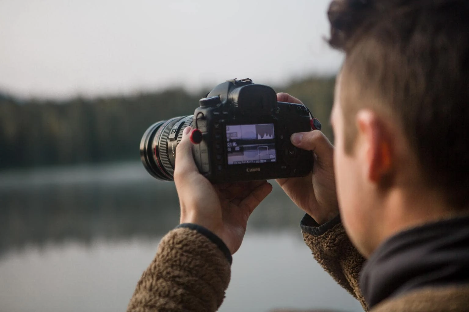 histograma cámara fotógrafo