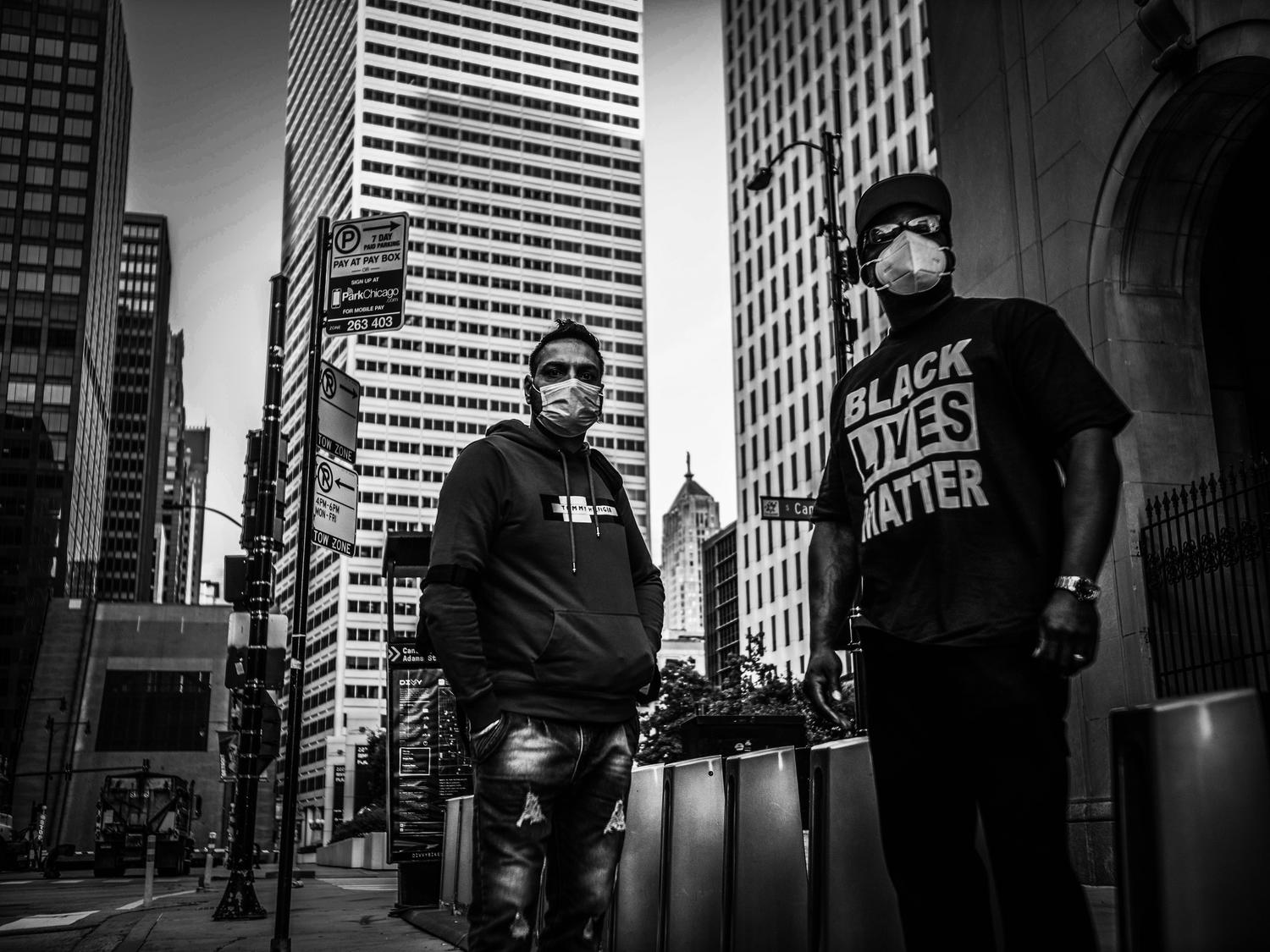 Fotografía urbana en blanco y negro