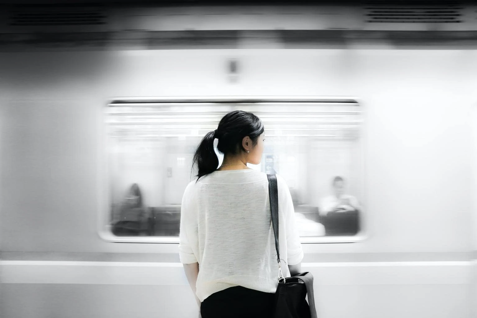 Motion photography in the subway