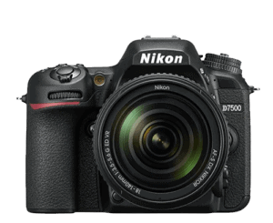 Cuerpo cámara Nikon D7500 vista frontal