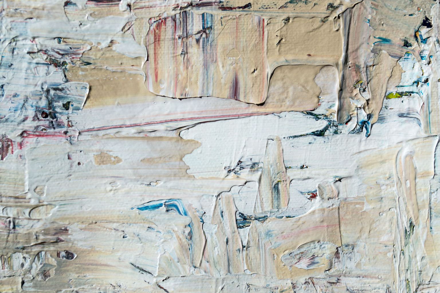Pintura sobre lienzo que ofrece sensación de tacto visual