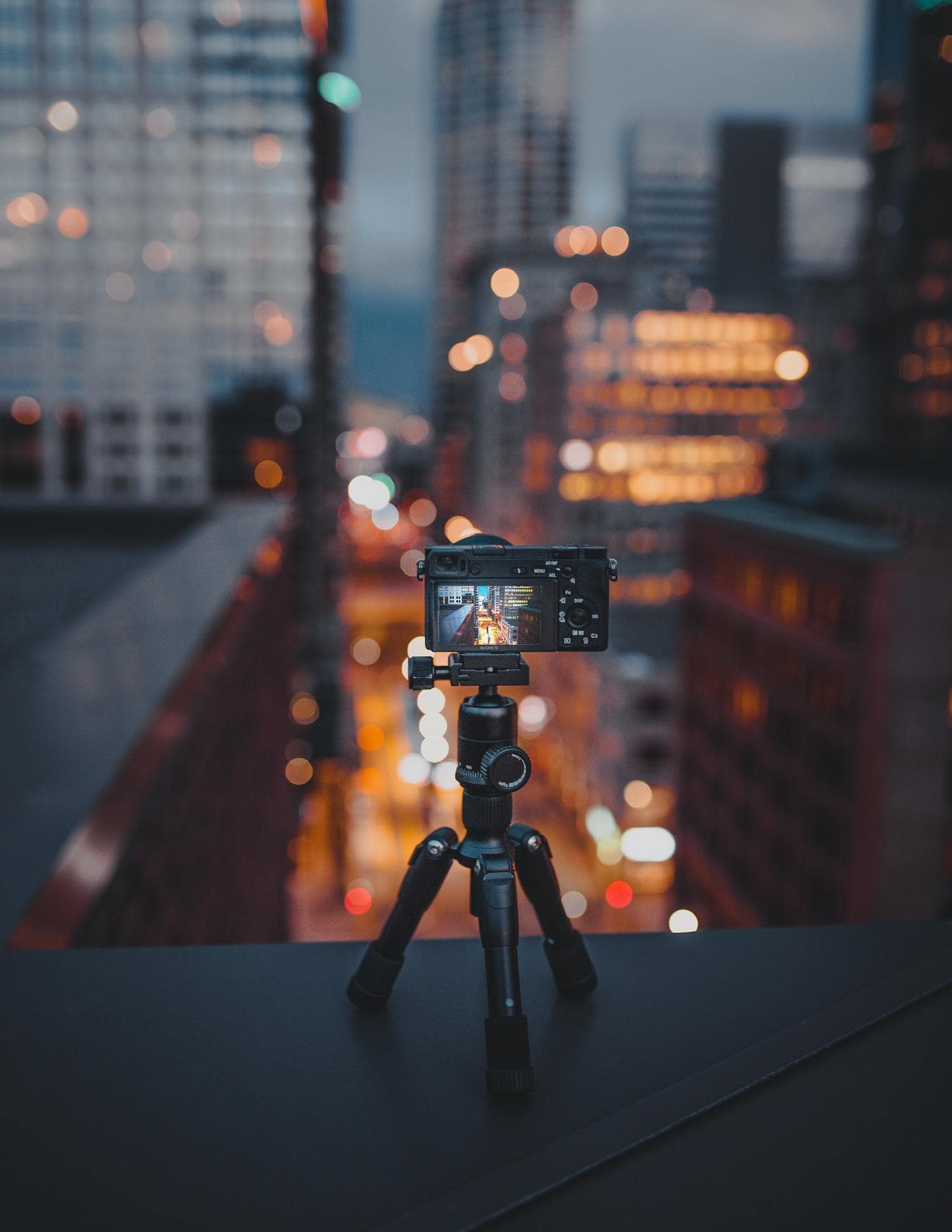 equipo para fotografiar estelas de luz o light trails