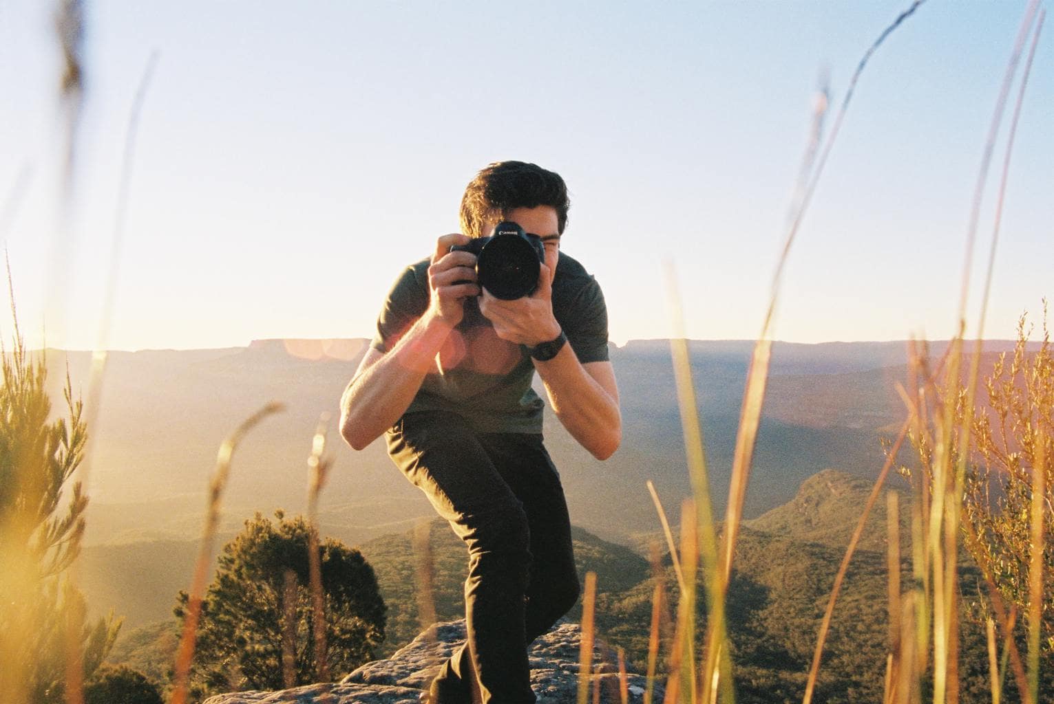 fotógrafo objetivo viaje