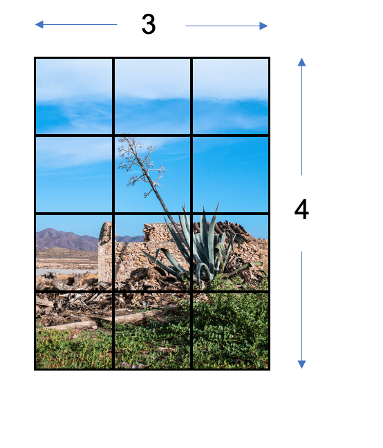 Imagen con cuadros para relación de aspecto 3:4