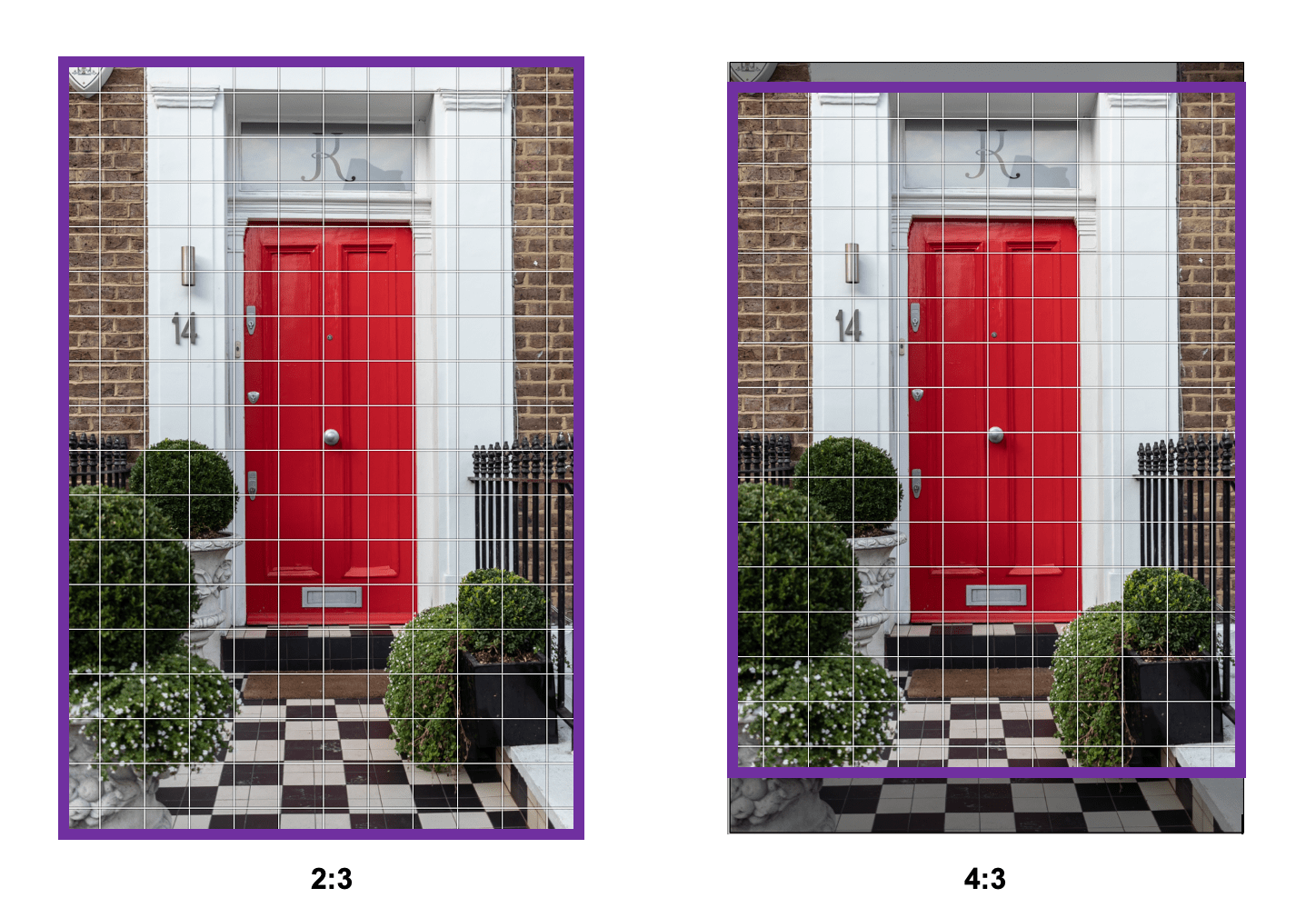 Comparativa entre proporción 2:3 y 4:3