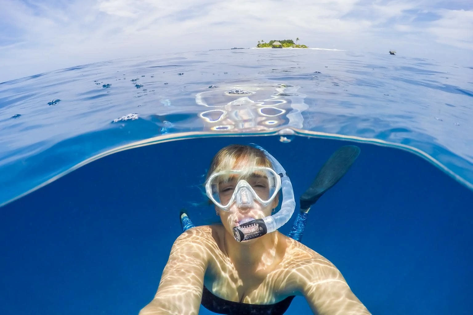 Underwater selfies