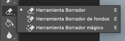 Herramienta borrador de Photoshop