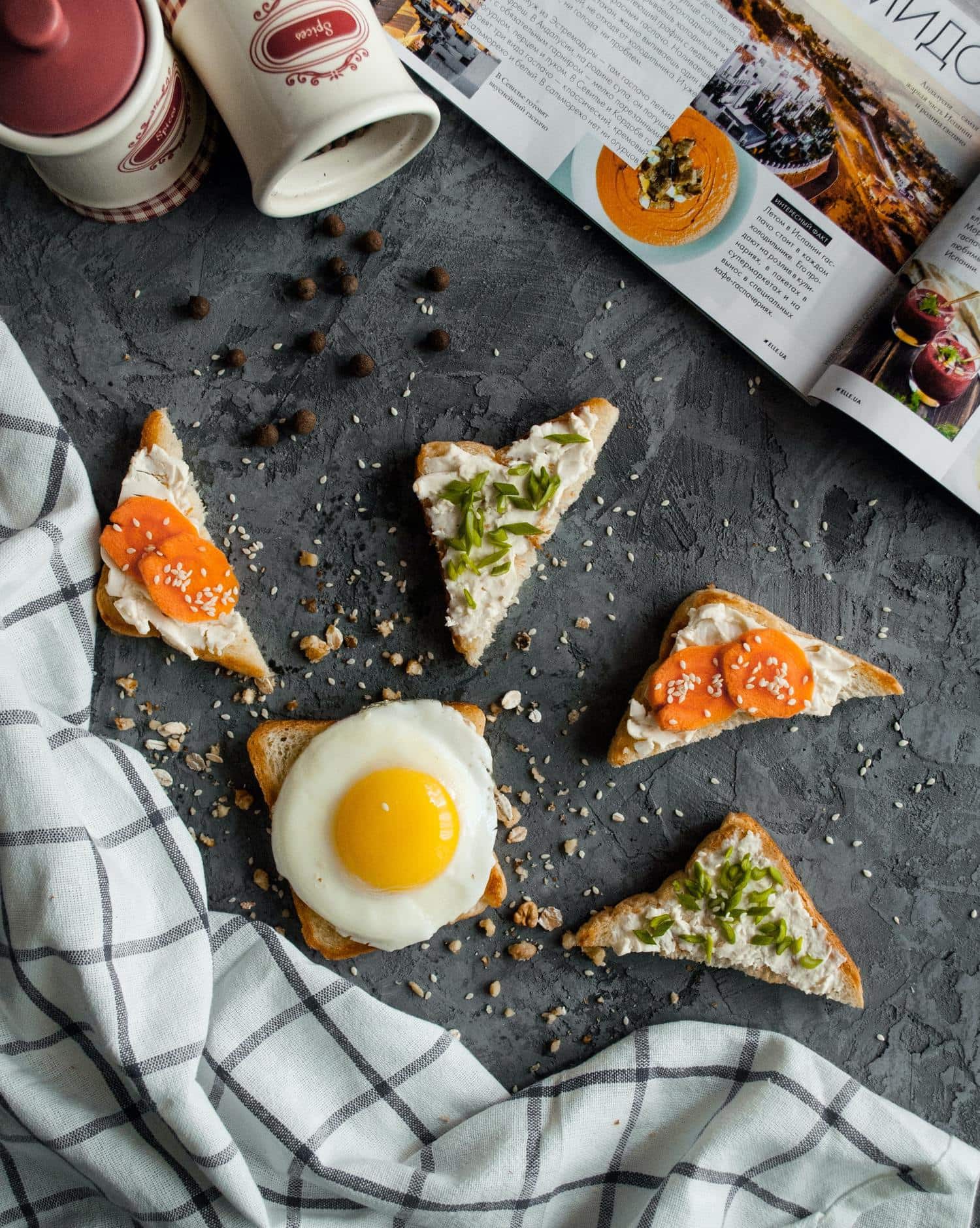Fotografía gastronómica con composición elaborada