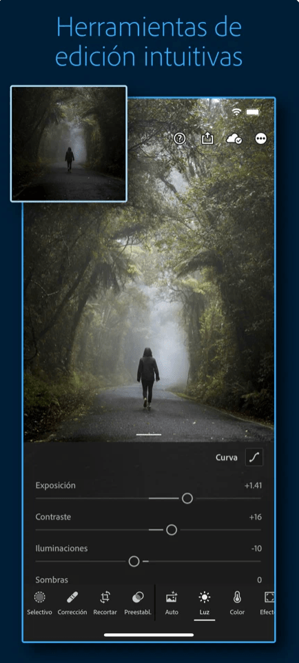 Adobe Lightroom app móvil