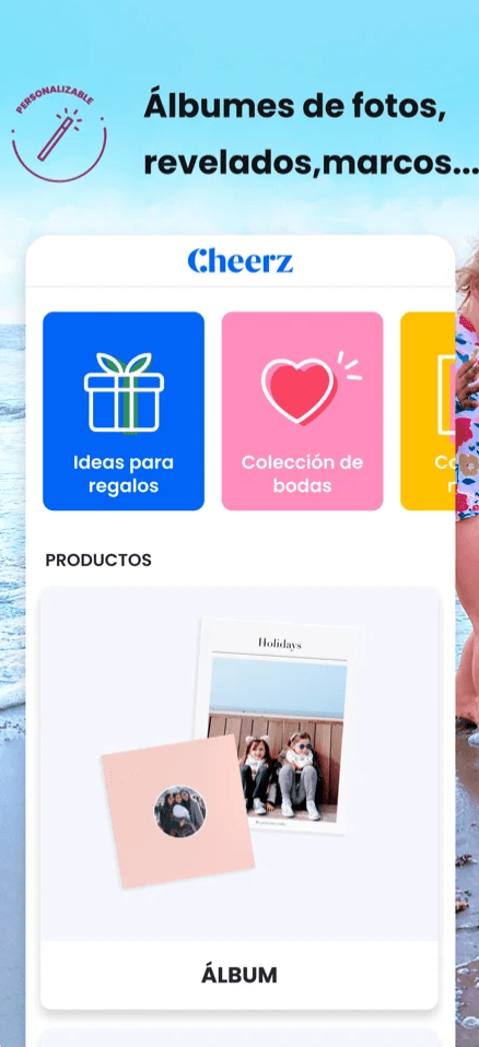 Cheerz vista de app