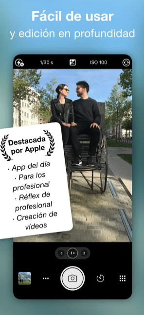 Funciones pro Camera  ejemplos aplicaciones de fotografía 