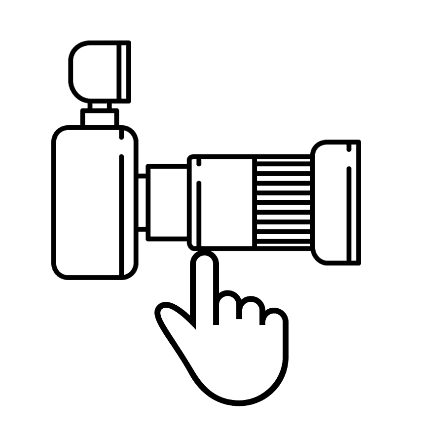 Esquema de truco para realizar panorámica