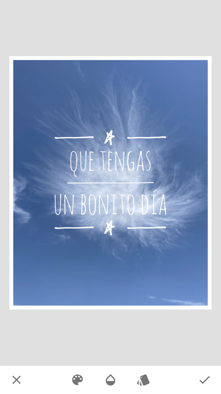 Add text and frame with snapseed