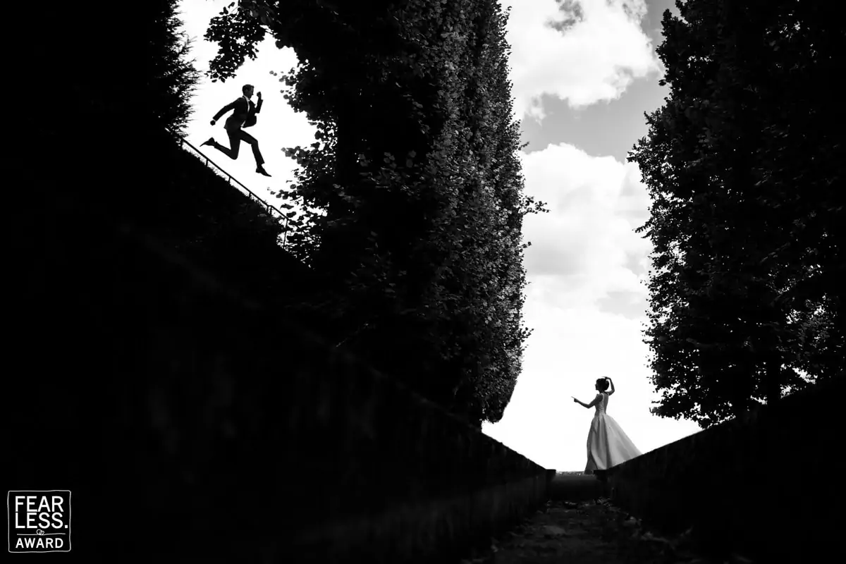 Wedding portrait by photographer Patrick Lombaert