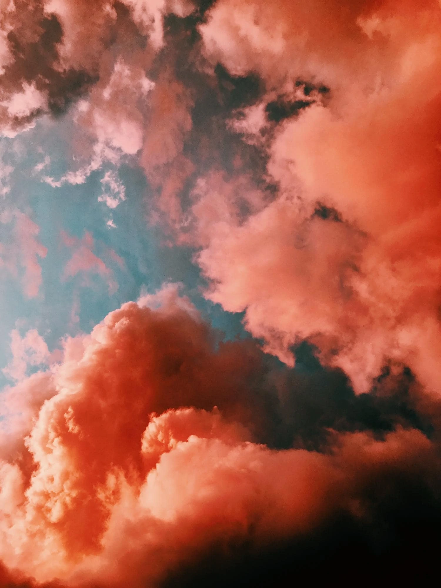 pink clouds aesthetic photo example